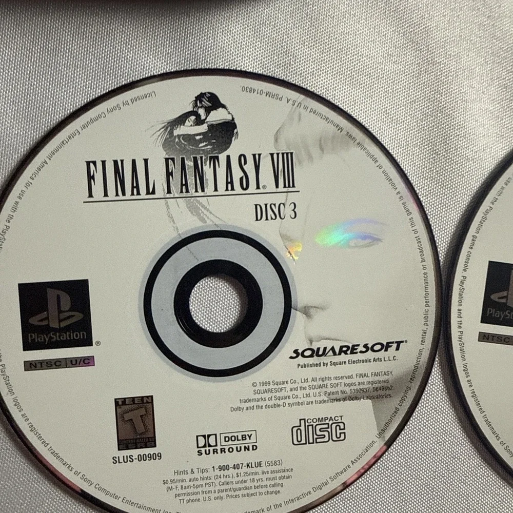 Squaresoft Final Fantasy VIII PS1 Role Playing Manual Included Tested